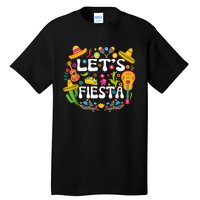 Let's Fiesta Shirt - Cinco De Mayo Tee Mexican Guitar Fiesta Tall T-Shirt