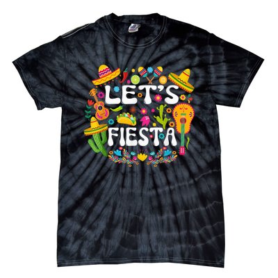 Let's Fiesta Shirt - Cinco De Mayo Tee Mexican Guitar Fiesta Tie-Dye T-Shirt