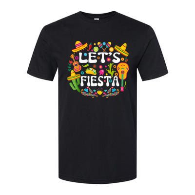 Let's Fiesta Shirt - Cinco De Mayo Tee Mexican Guitar Fiesta Softstyle CVC T-Shirt