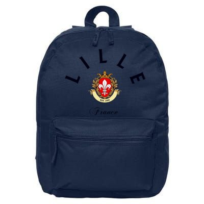 Lille France Souvenir Lille Gift Lille Fan Travel To France 16 in Basic Backpack