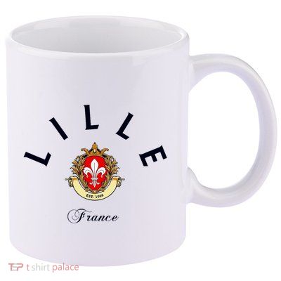 Lille France Souvenir Lille Gift Lille Fan Travel To France 11oz C Handle Ceramic Mug