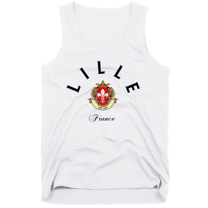 Lille France Souvenir Lille Gift Lille Fan Travel To France Tank Top