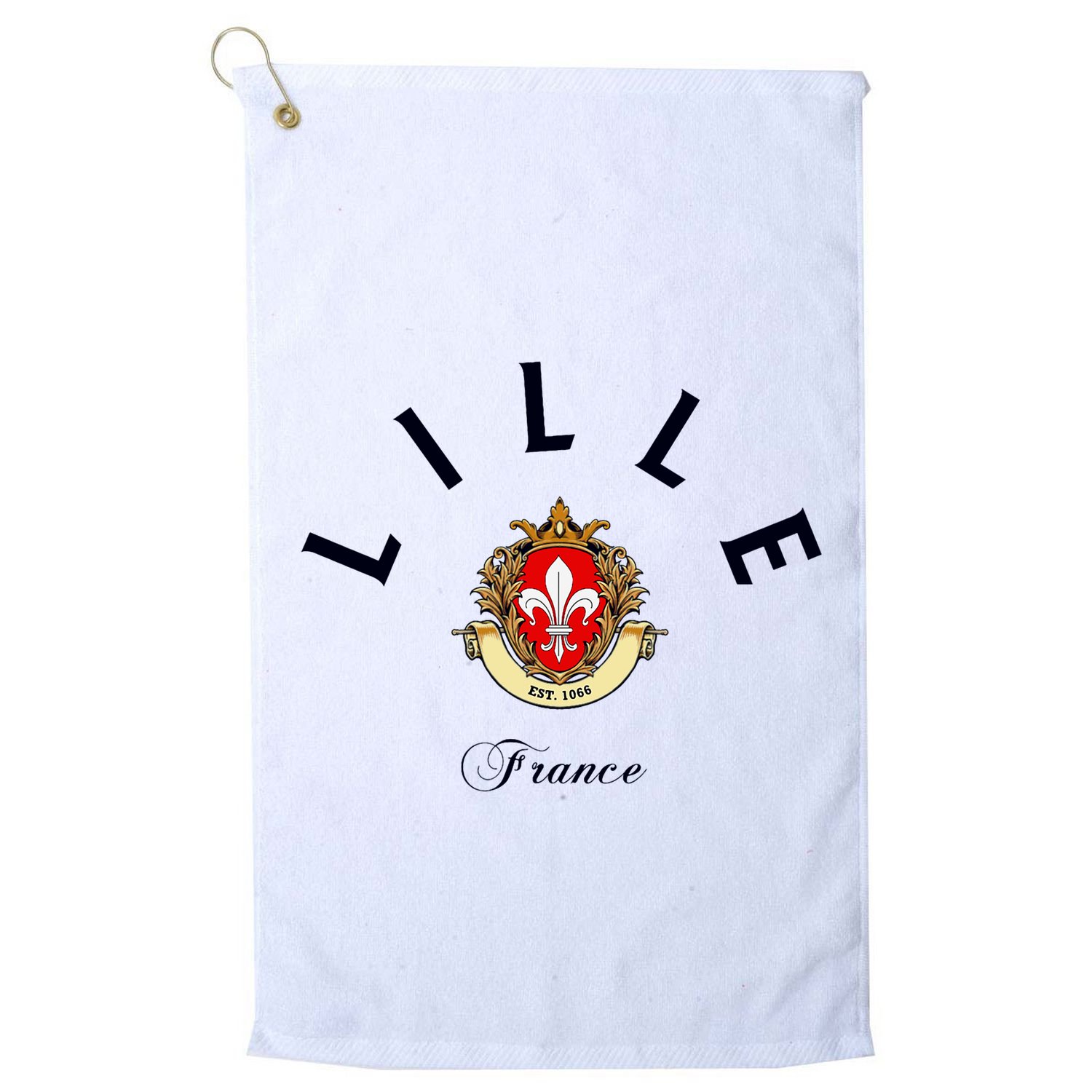 Lille France Souvenir Lille Gift Lille Fan Travel To France Golf Towel