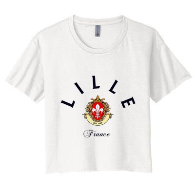 Lille France Souvenir Lille Gift Lille Fan Travel To France Crop Top