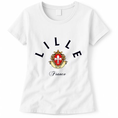 Lille France Souvenir Lille Gift Lille Fan Travel To France Womens T-Shirt