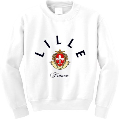 Lille France Souvenir Lille Gift Lille Fan Travel To France Kids Sweatshirt