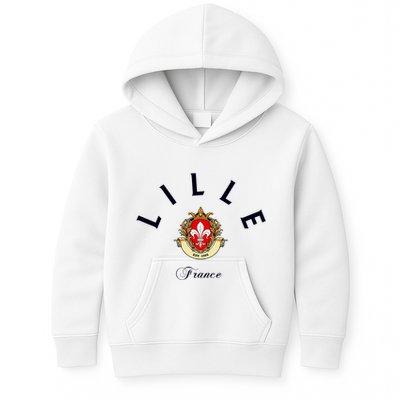 Lille France Souvenir Lille Gift Lille Fan Travel To France Kids Hoodie