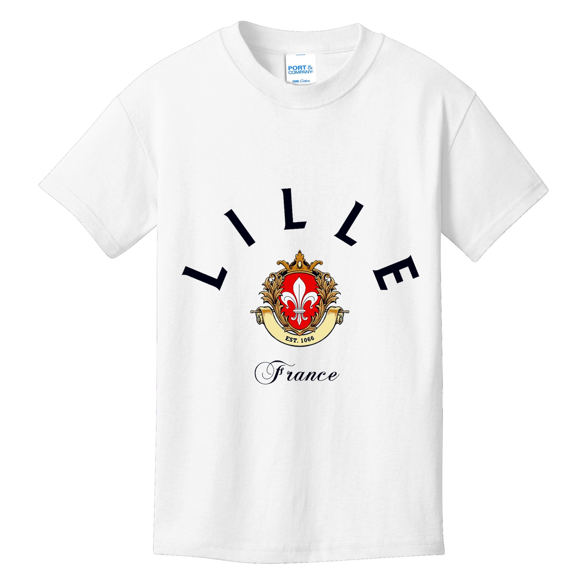 Lille France Souvenir Lille Gift Lille Fan Travel To France Kids T-Shirt