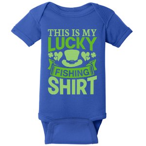 Lucky Fishing Saint Paddys Shamrock St Patricks Day Gift Baby Bodysuit