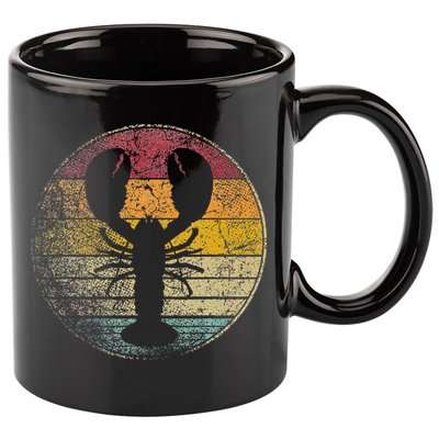 Lobster Fish Seafood Fishing Vintage Distressed Retro Style 11oz C Handle Ceramic Mug