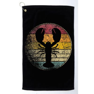 Lobster Fish Seafood Fishing Vintage Distressed Retro Style Golf Towel