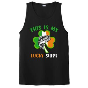 Lucky Fishing Shamrock Lucky St Patricks Day Funny Gift PosiCharge Competitor Tank