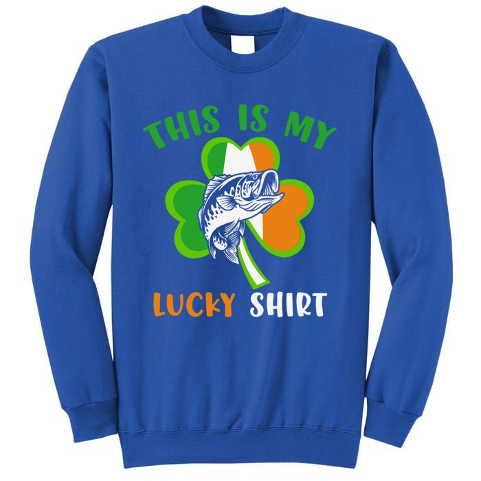 Lucky Fishing Shamrock Lucky St Patricks Day Funny Gift Sweatshirt