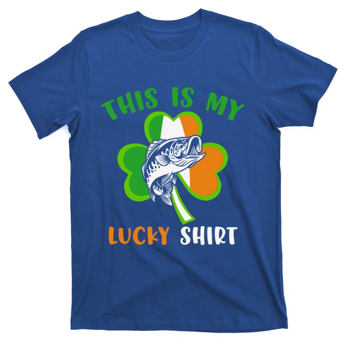 Lucky Fishing Shamrock Lucky St Patricks Day Funny Gift T-Shirt