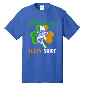 Lucky Fishing Shamrock Lucky St Patricks Day Funny Gift Tall T-Shirt