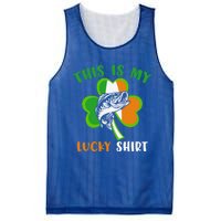 Lucky Fishing Shamrock Lucky St Patricks Day Funny Gift Mesh Reversible Basketball Jersey Tank