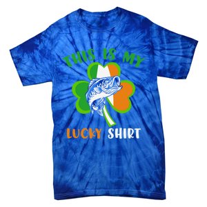 Lucky Fishing Shamrock Lucky St Patricks Day Funny Gift Tie-Dye T-Shirt