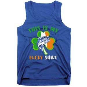 Lucky Fishing Shamrock Lucky St Patricks Day Funny Gift Tank Top