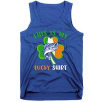 Lucky Fishing Shamrock Lucky St Patricks Day Funny Gift Tank Top