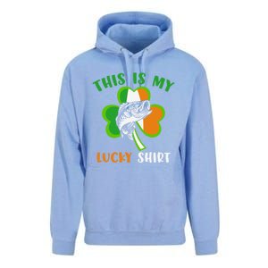 Lucky Fishing Shamrock Lucky St Patricks Day Funny Gift Unisex Surf Hoodie