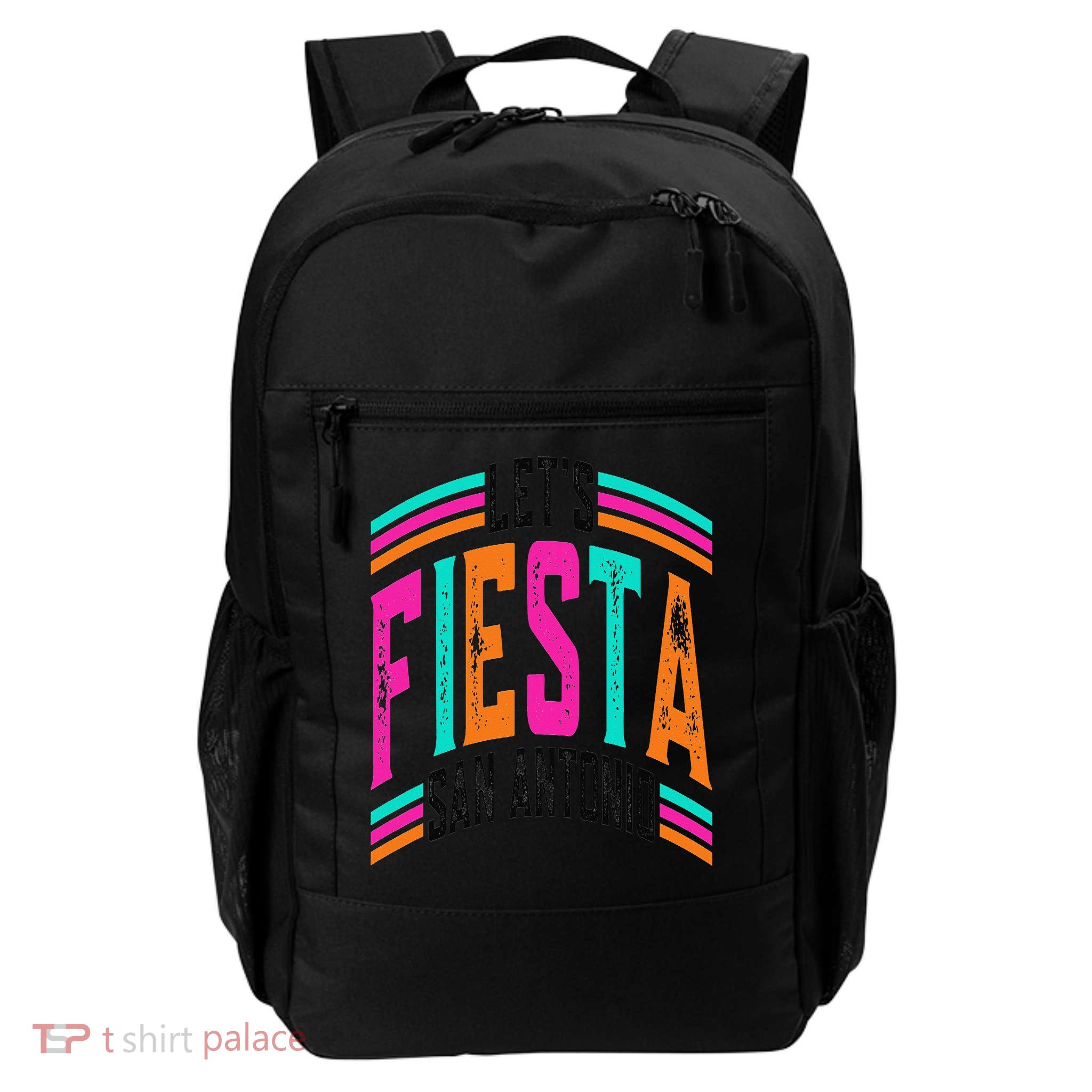 Lets Fiesta San Antonio Texas Cinco De Mayo Fiesta Squad Daily Commute Backpack