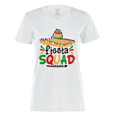 Let's Fiesta Squad Cinco De Mayo 5th May Mexican Women's Momentum V-Neck T-Shirt