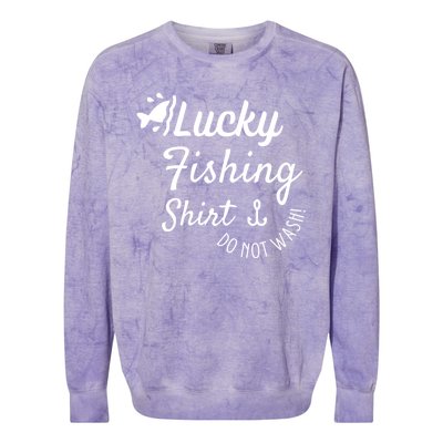 Lucky Fishing Shirt Do Not Wash Colorblast Crewneck Sweatshirt