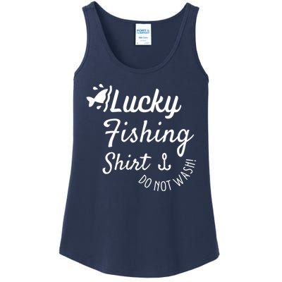 Lucky Fishing Shirt Do Not Wash Ladies Essential Tank