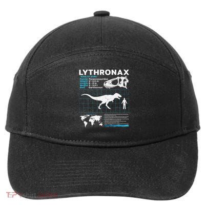 Lythronax fact sheet Dinosaur Facts Gift 7-Panel Snapback Hat