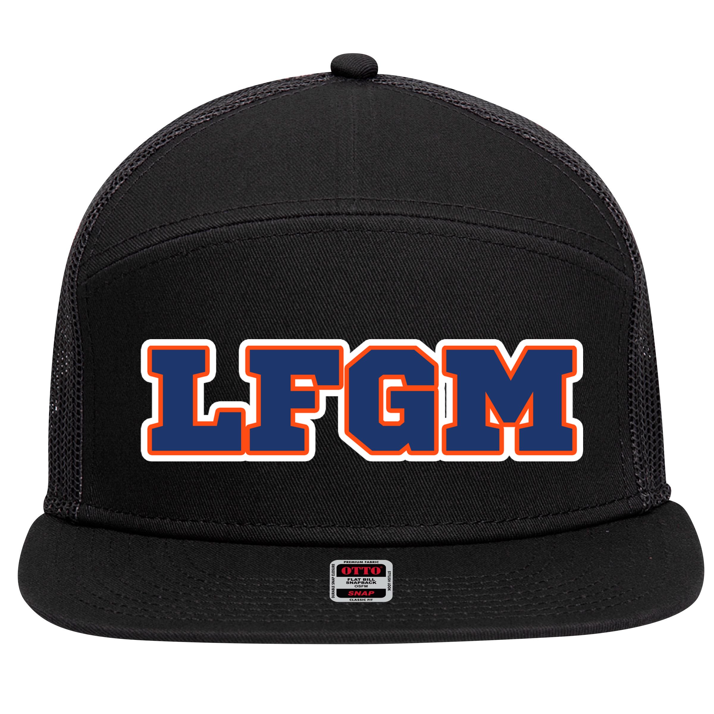 LFGM Fan Shirt 7 Panel Mesh Trucker Snapback Hat