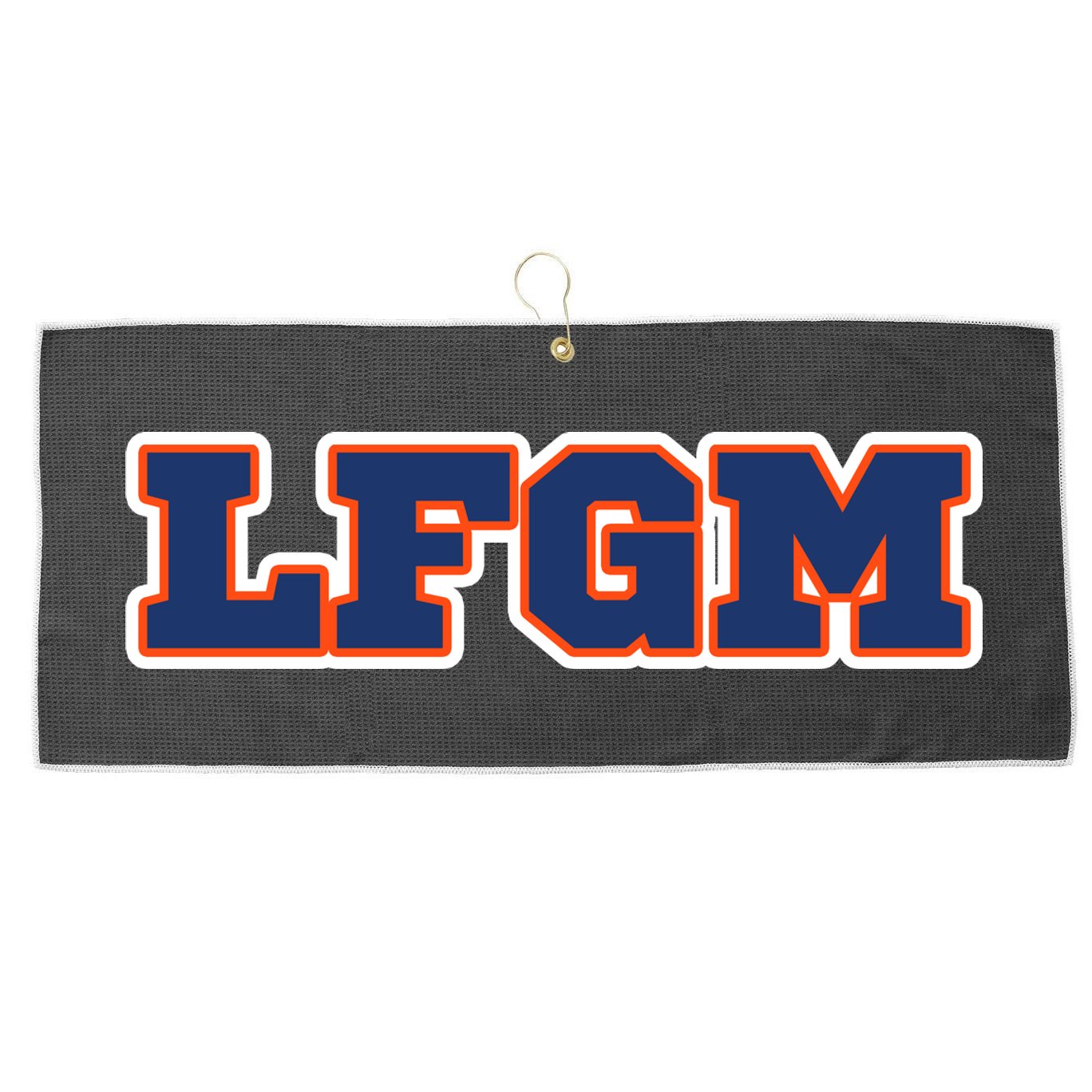 LFGM Fan Shirt Large Microfiber Waffle Golf Towel