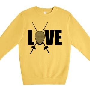 Love Fencing Sport Premium Crewneck Sweatshirt