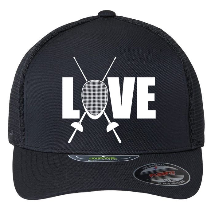 Love Fencing Sport Flexfit Unipanel Trucker Cap