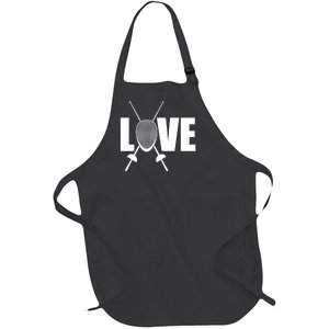 Love Fencing Sport Full-Length Apron With Pockets