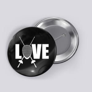 Love Fencing Sport Button