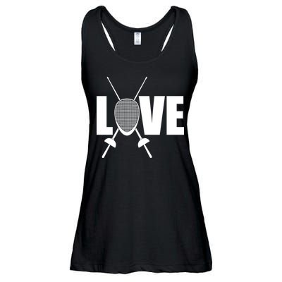 Love Fencing Sport Ladies Essential Flowy Tank