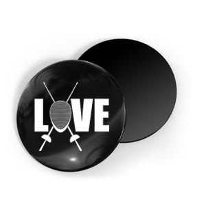 Love Fencing Sport Magnet