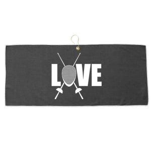 Love Fencing Sport Large Microfiber Waffle Golf Towel