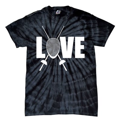 Love Fencing Sport Tie-Dye T-Shirt