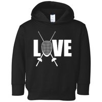 Love Fencing Sport Toddler Hoodie