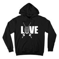 Love Fencing Sport Tall Hoodie