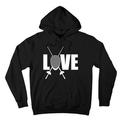 Love Fencing Sport Tall Hoodie