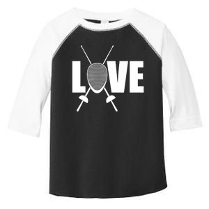 Love Fencing Sport Toddler Fine Jersey T-Shirt