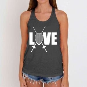 Love Fencing Sport Women's Knotted Racerback Tank