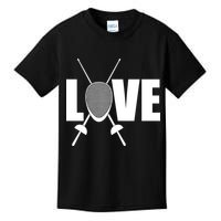 Love Fencing Sport Kids T-Shirt
