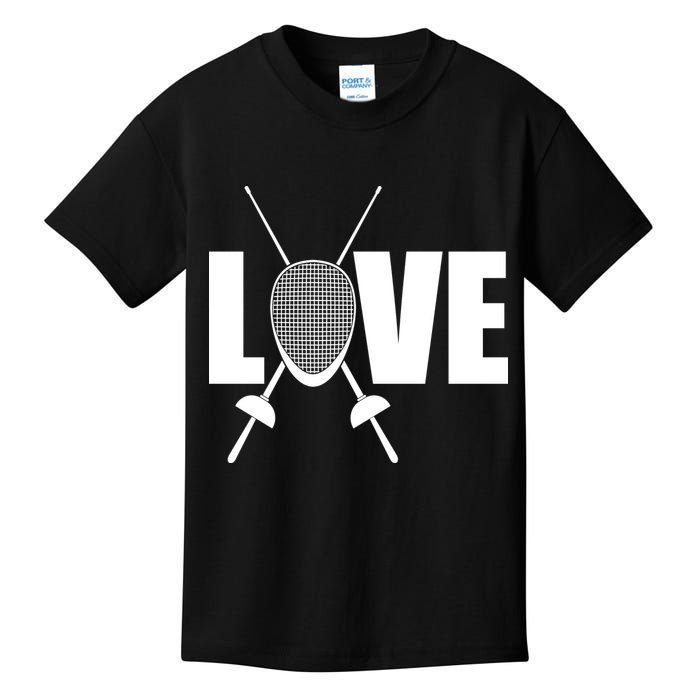 Love Fencing Sport Kids T-Shirt