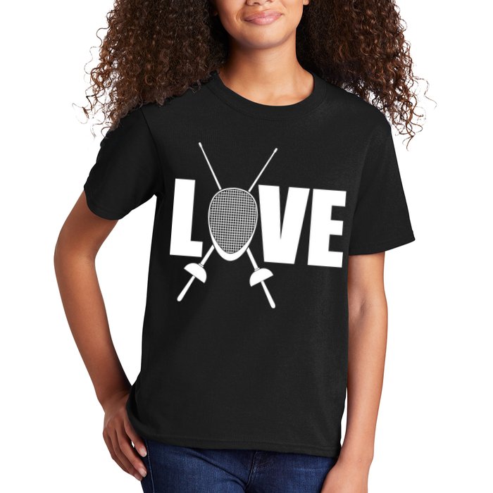 Love Fencing Sport Kids T-Shirt
