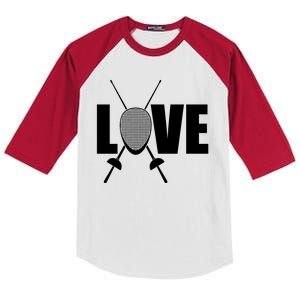 Love Fencing Sport Kids Colorblock Raglan Jersey