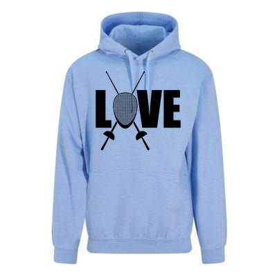 Love Fencing Sport Unisex Surf Hoodie