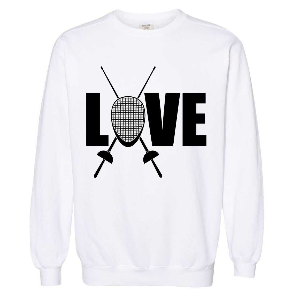 Love Fencing Sport Garment-Dyed Sweatshirt